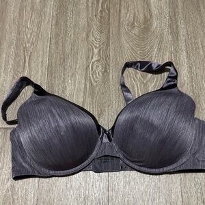 Vanity fair dark grey Satin Bra size 42D